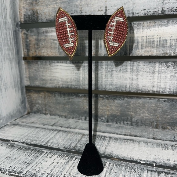 Football Earrings - Picture 1 of 1